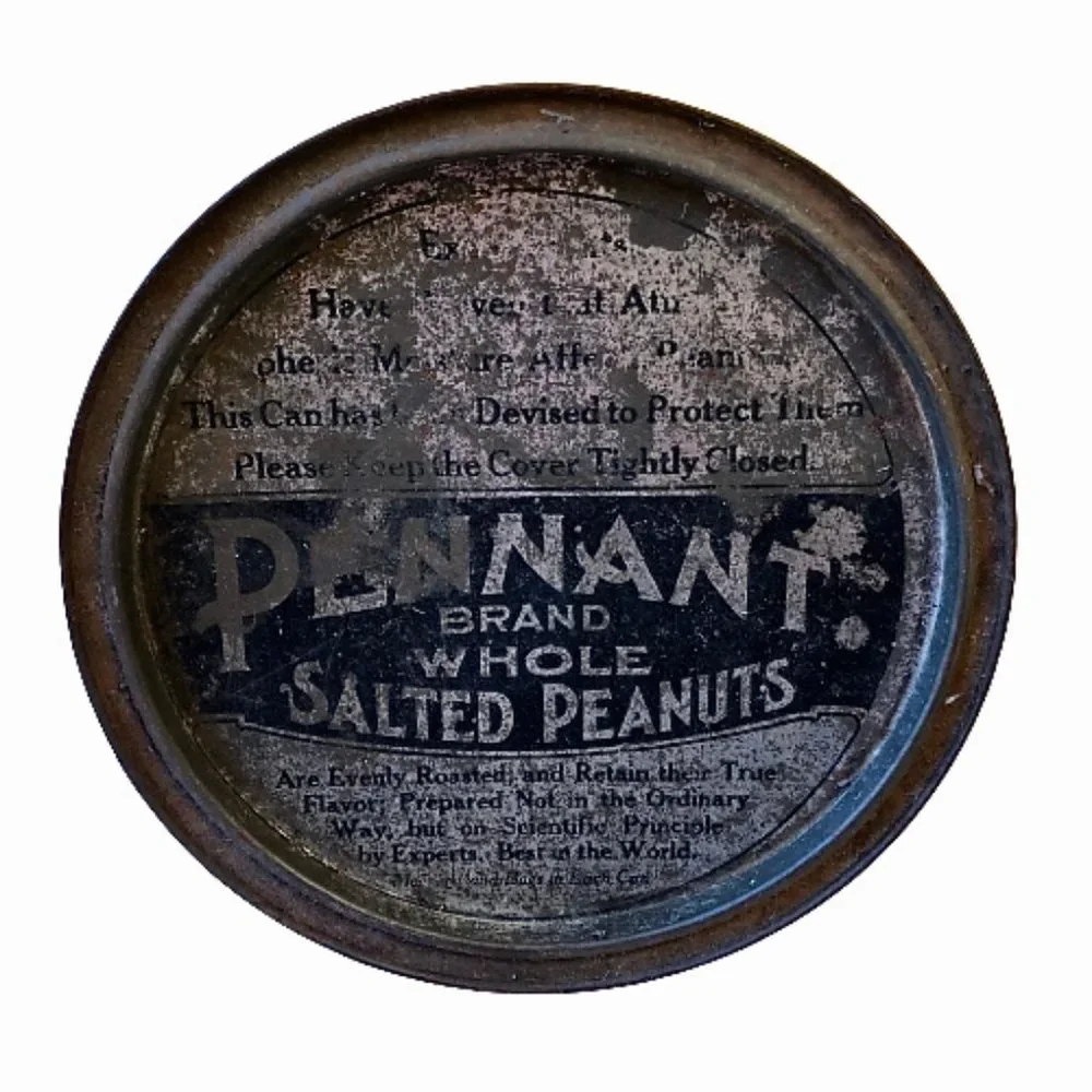 Planters Salted Peanuts Vintage Tin Can MR PEANUT